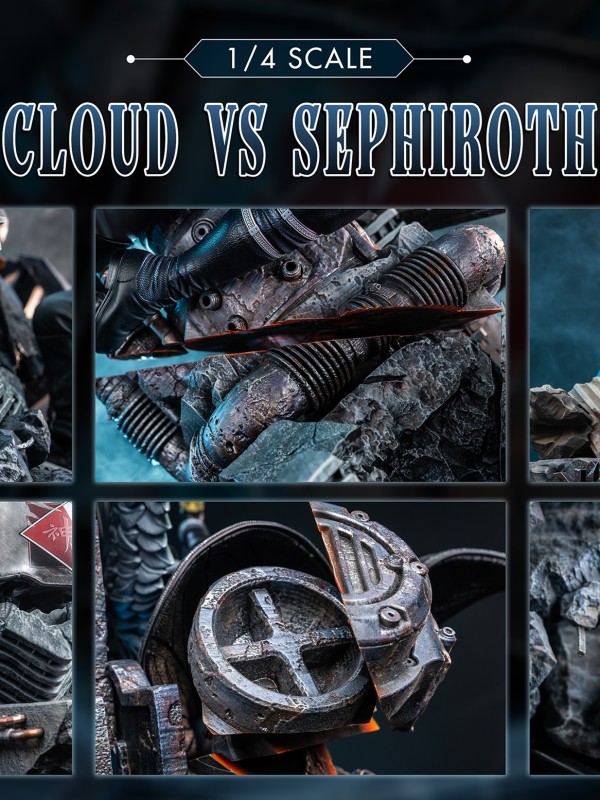 Fantasy Studio Final Fantasy Sephiroth vs Cloud Strife 1/4 Statue